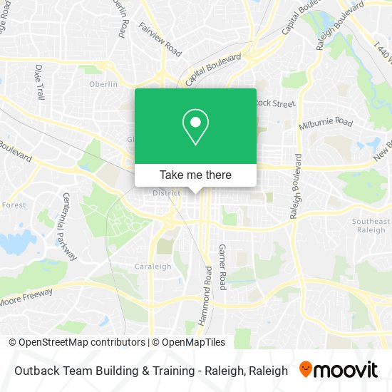 Outback Team Building & Training - Raleigh map