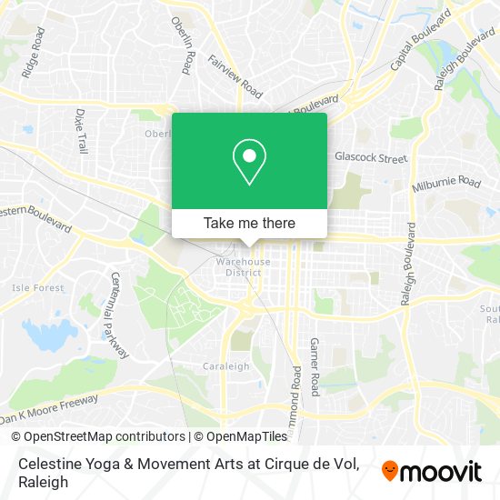 Celestine Yoga & Movement Arts at Cirque de Vol map