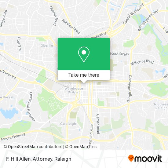 F. Hill Allen, Attorney map