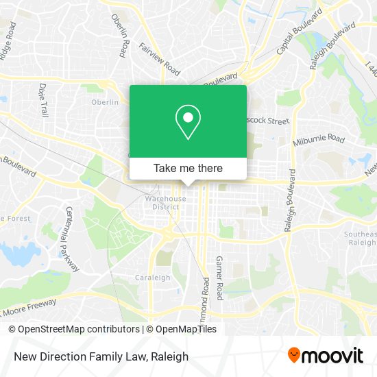 New Direction Family Law map