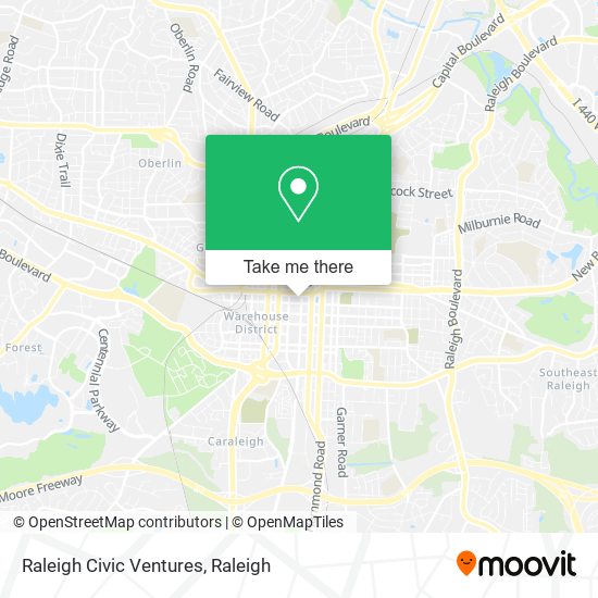 Raleigh Civic Ventures map