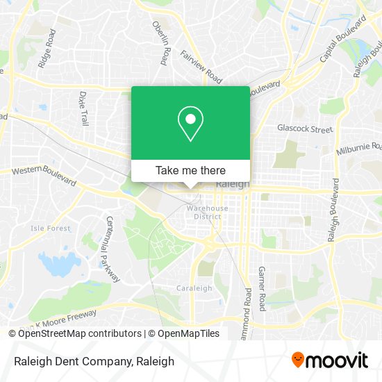 Raleigh Dent Company map