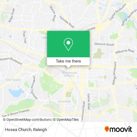 Hosea Church map