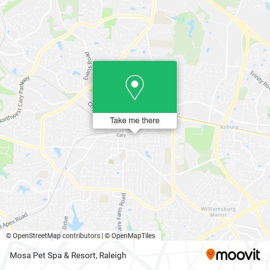 Mosa Pet Spa & Resort map