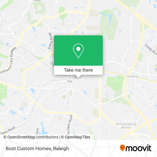 Bost Custom Homes map