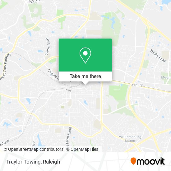 Traylor Towing map