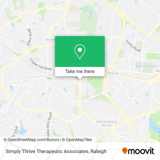 Simply Thrive Therapeutic Associates map