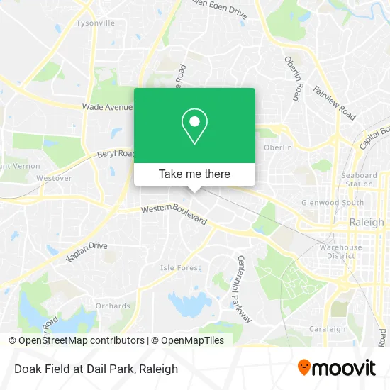 Doak Field at Dail Park map