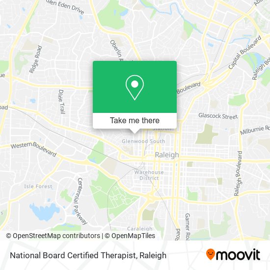 National Board Certified Therapist map