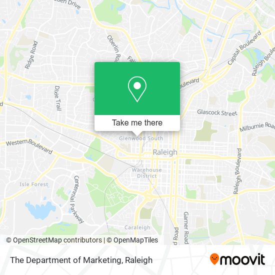 The Department of Marketing map