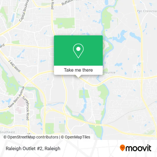Raleigh Outlet #2 map