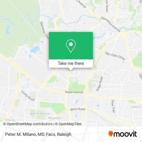 Peter M. Milano, MD, Facs map