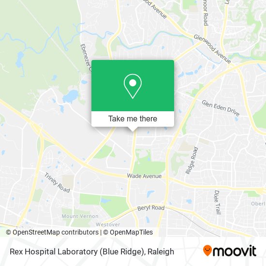 Rex Hospital Laboratory (Blue Ridge) map