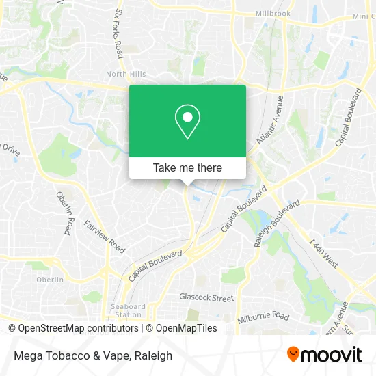Mega Tobacco & Vape map