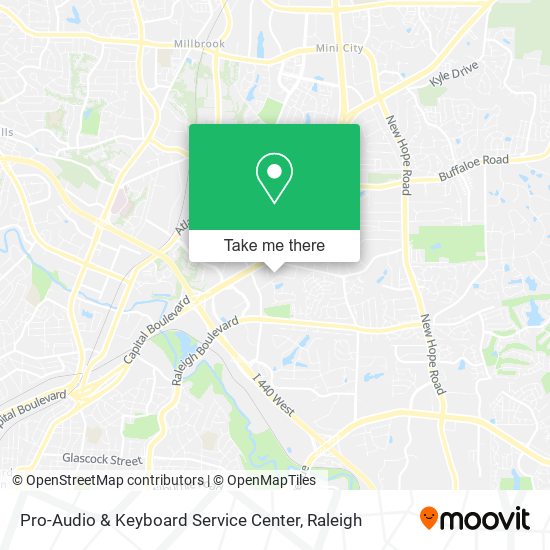 Pro-Audio & Keyboard Service Center map