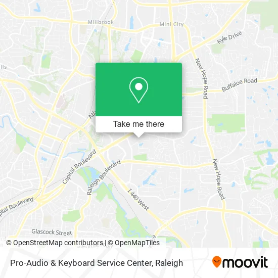 Mapa de Pro-Audio & Keyboard Service Center