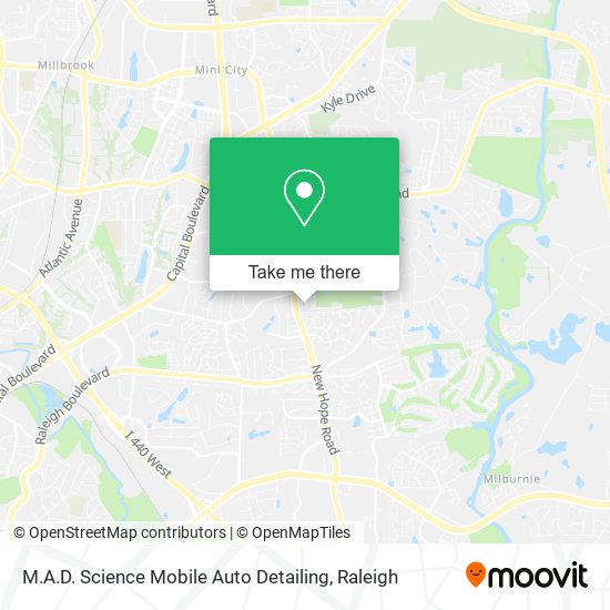 M.A.D. Science Mobile Auto Detailing map