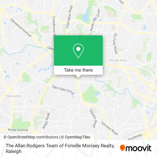 Mapa de The Allan Rodgers Team of Fonville Morisey Realty