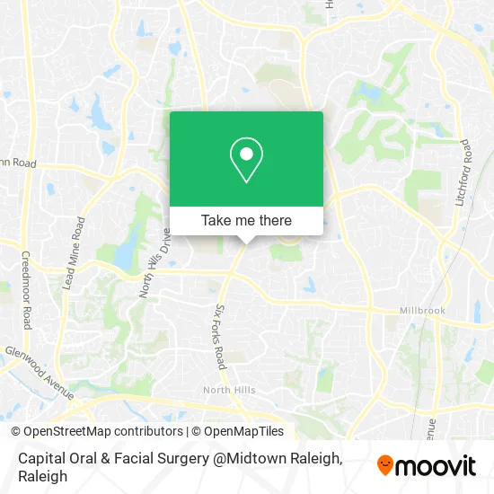 Capital Oral & Facial Surgery @Midtown Raleigh map