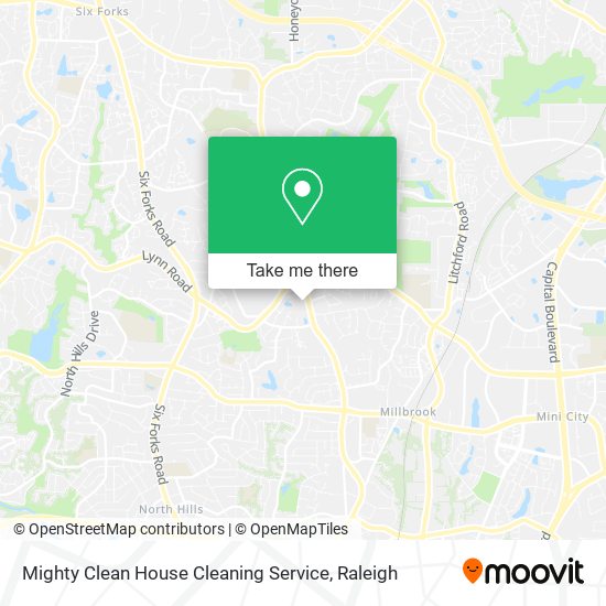 Mighty Clean House Cleaning Service map