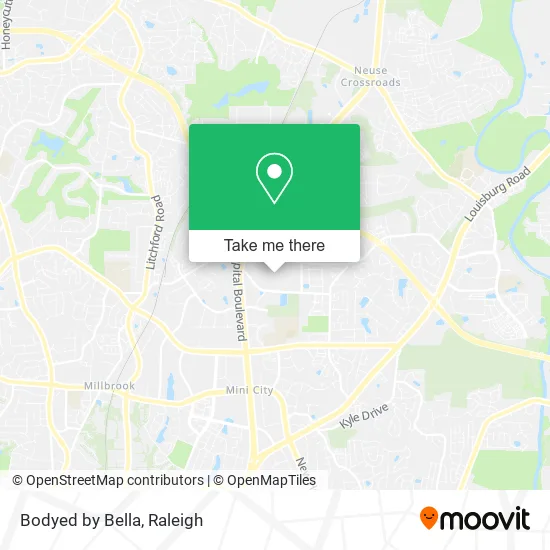 Bodyed by Bella map