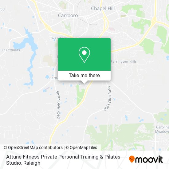 Mapa de Attune Fitness Private Personal Training & Pilates Studio