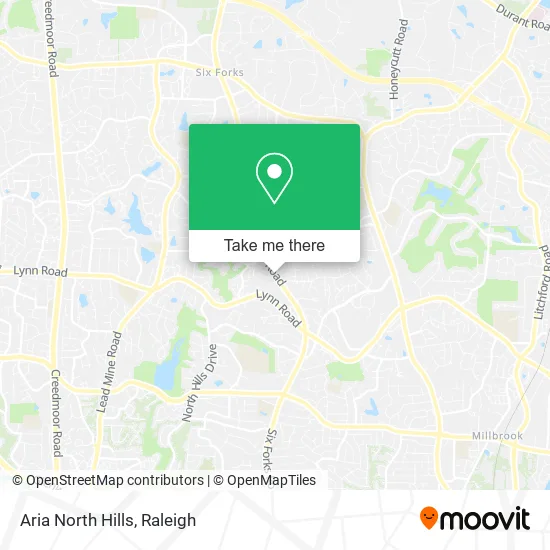 Aria North Hills map