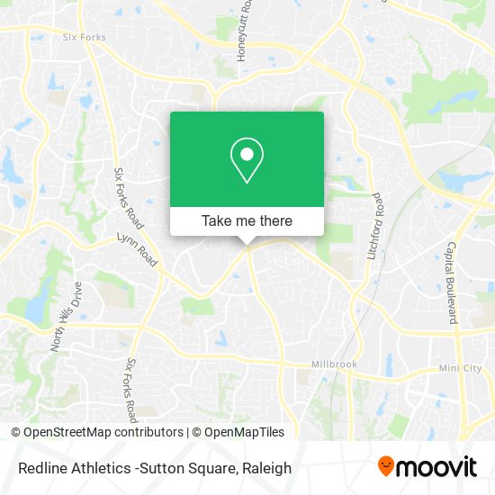 Redline Athletics -Sutton Square map