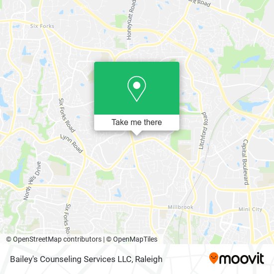 Mapa de Bailey's Counseling Services LLC