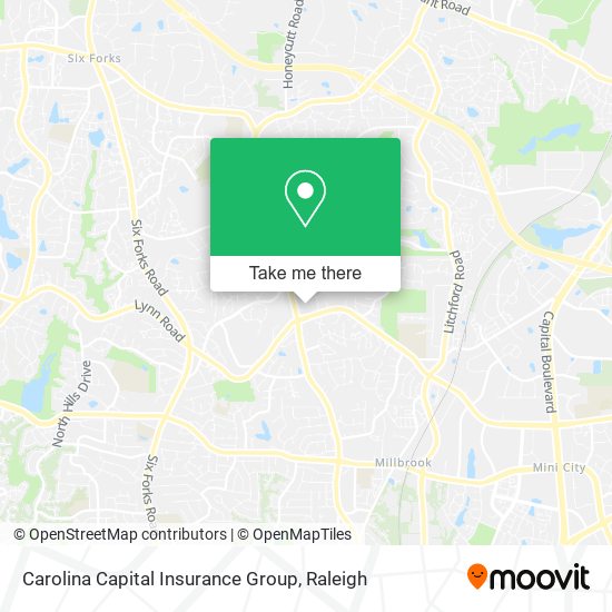 Carolina Capital Insurance Group map