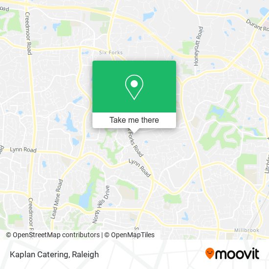 Kaplan Catering map