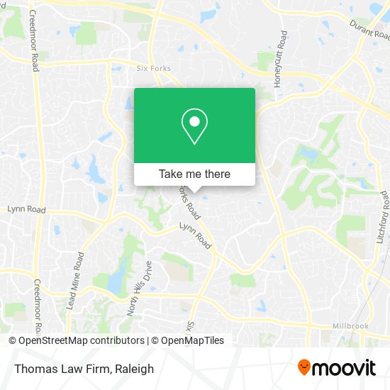 Thomas Law Firm map