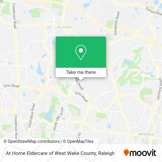 At Home Eldercare of West Wake County map