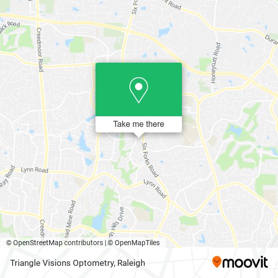 Triangle Visions Optometry map