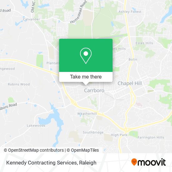 Kennedy Contracting Services map