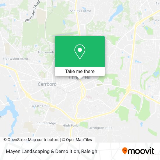 Mapa de Mayen Landscaping & Demolition