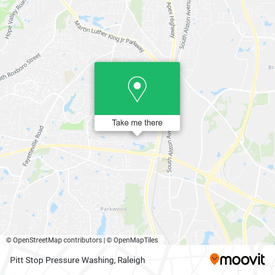 Pitt Stop Pressure Washing map