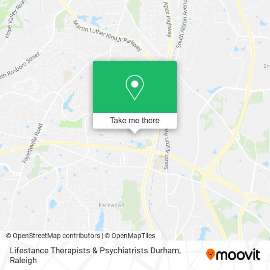 Lifestance Therapists & Psychiatrists Durham map