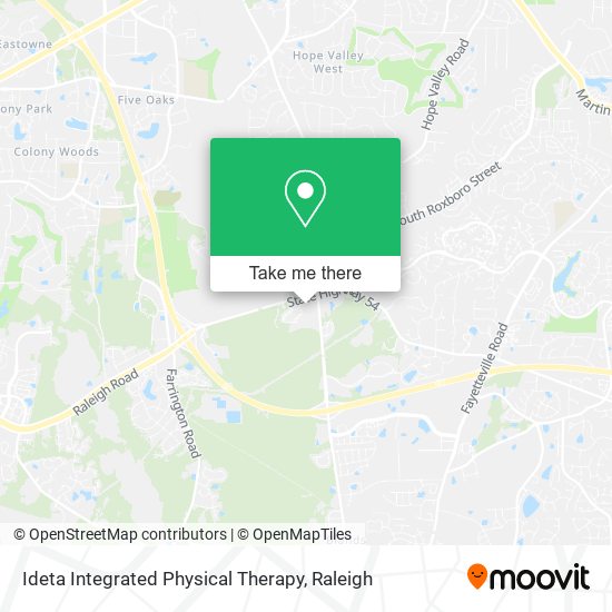 Ideta Integrated Physical Therapy map