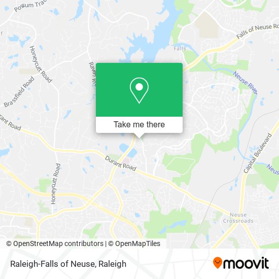 Mapa de Raleigh-Falls of Neuse