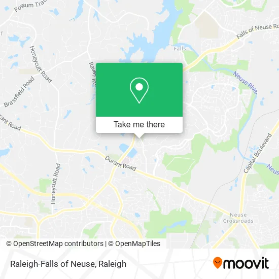 Mapa de Raleigh-Falls of Neuse