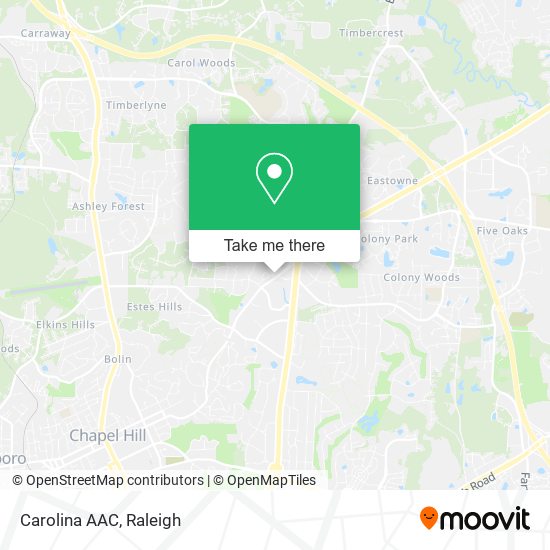 Carolina AAC map