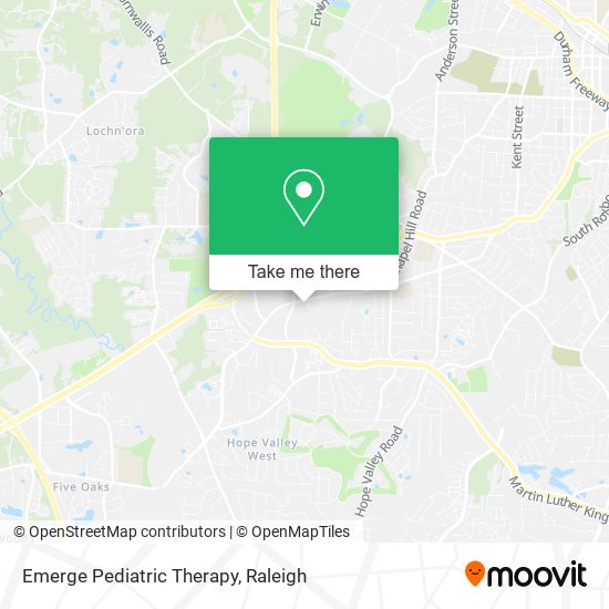 Emerge Pediatric Therapy map