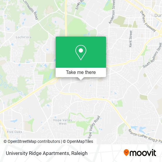 University Ridge Apartments map