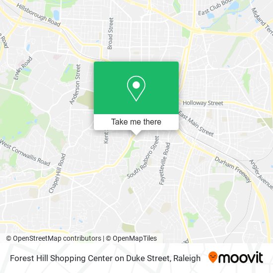 Mapa de Forest Hill Shopping Center on Duke Street