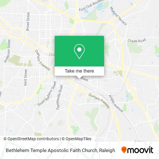 Mapa de Bethlehem Temple Apostolic Faith Church