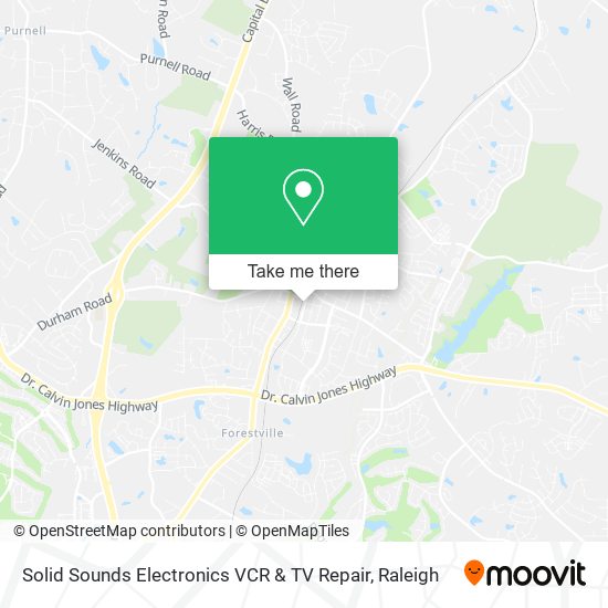 Solid Sounds Electronics VCR & TV Repair map