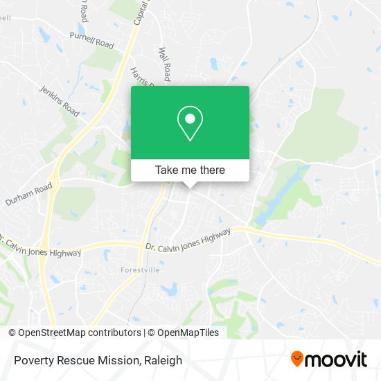 Mapa de Poverty Rescue Mission