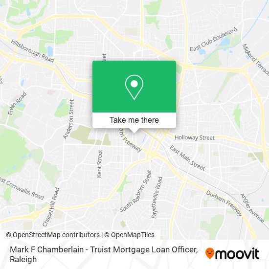 Mark F Chamberlain - Truist Mortgage Loan Officer map