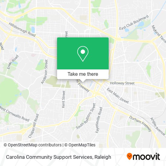 Carolina Community Support Services map